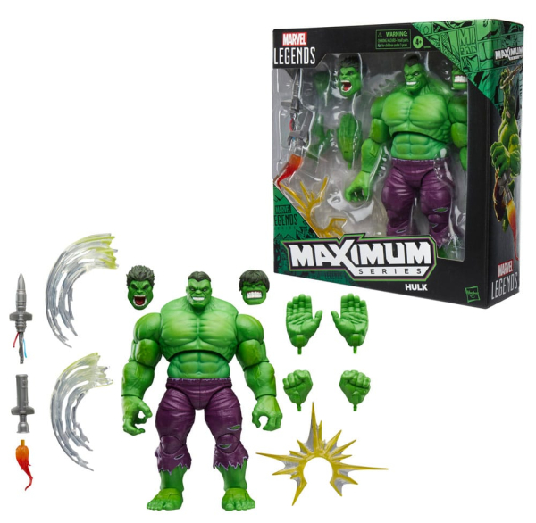 Verpackung mit Hulk in Vordergrund, Accessoires mit abgebildet